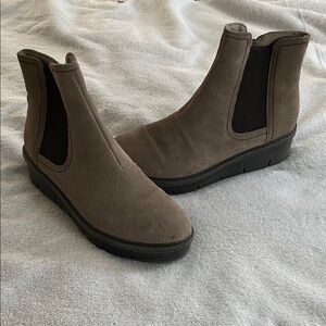 Clarks Brown Suede Casual Boots